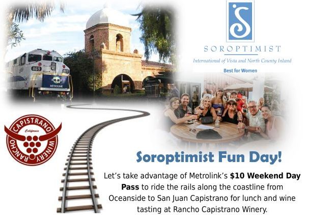 Soroptimist Train Ride and Wine Tasting