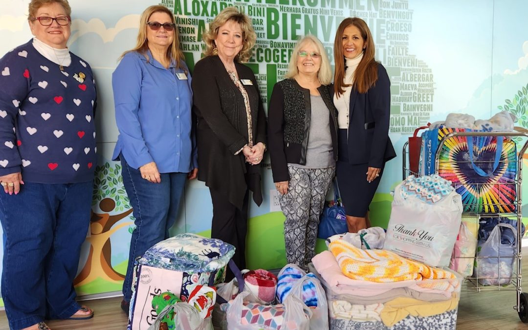 Soroptimists Donate Blankets to One Safe Place