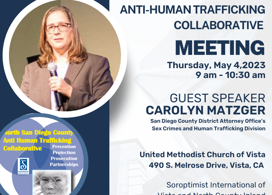 Anti-Human Trafficking Collaborative Meeting in May