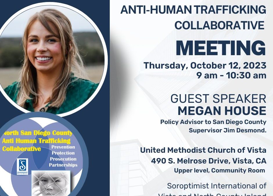 Trafficking Collaborative to Meet Oct. 12