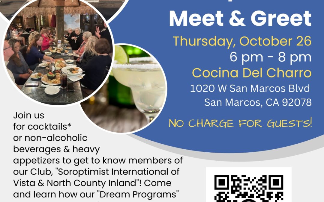 Meet & Greet at Cocina Del Charro Oct. 26