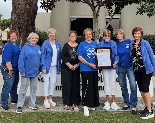 Soroptimists Honored by County